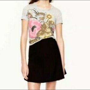 **SOLD** J. Crew Black Mini Fluted Skirt 0